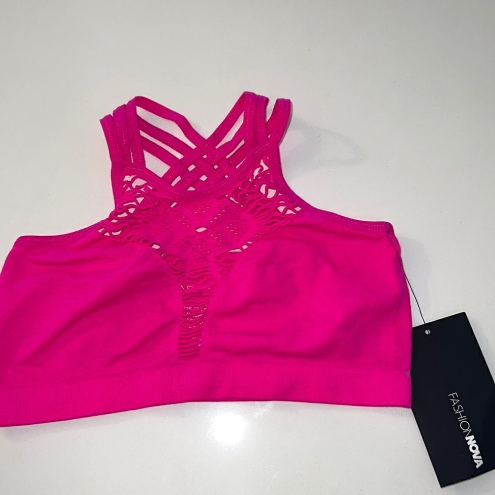 Hot Pink Sports Bra 